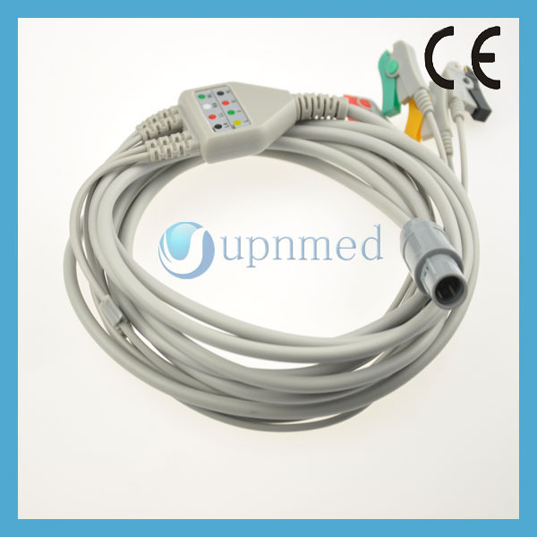 Primedic DM10 four lead ECG cable and leadwires,16pins