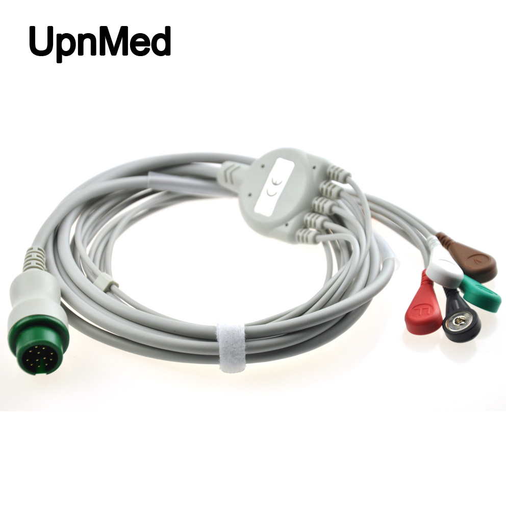 Biocare IM12 5lead ecg cable and leadwires, snap, AHA