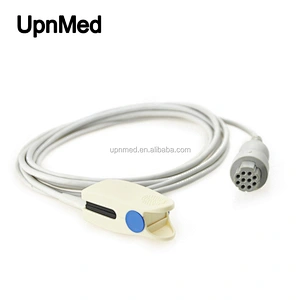 Adult Finger Clip DATEX Medical Supplies Direct Reusable Spo2 Probe 10pin Spo2 Sensor ,3m length