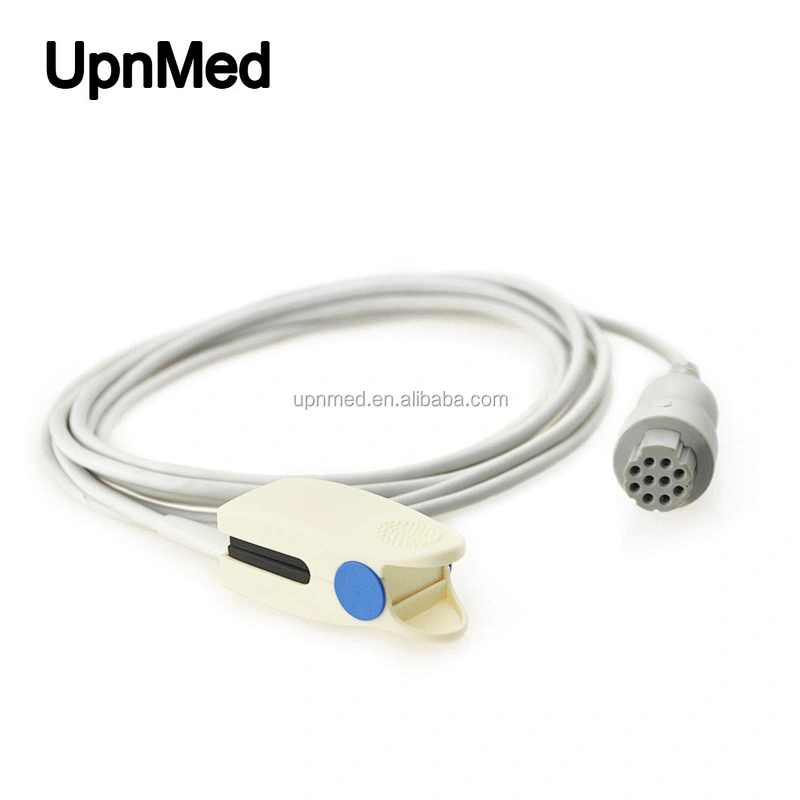 Adult Finger Clip DATEX Medical Supplies Direct Reusable Spo2 Probe 10pin Spo2 Sensor ,3m length
