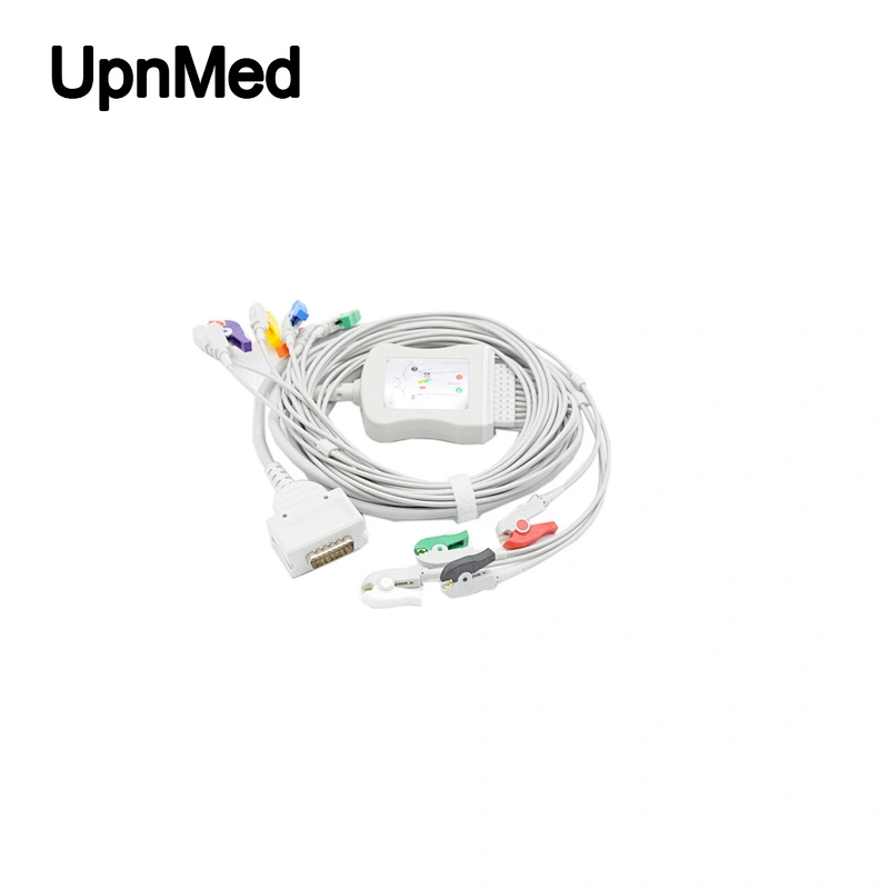 Burdick EK-10 12 lead EKG cable with Clip plug