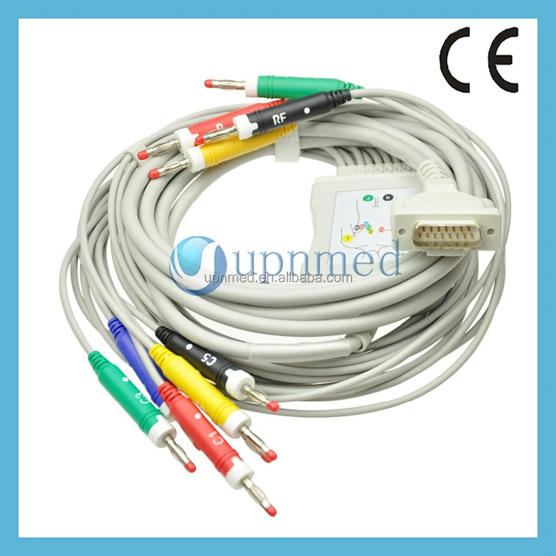 ECG Machine EK51 12-lead Hellige ekg cable,with 10K resistor