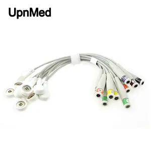 EKG Electrode Adapter cable, Banana4.00/Din3.00 to Snap
