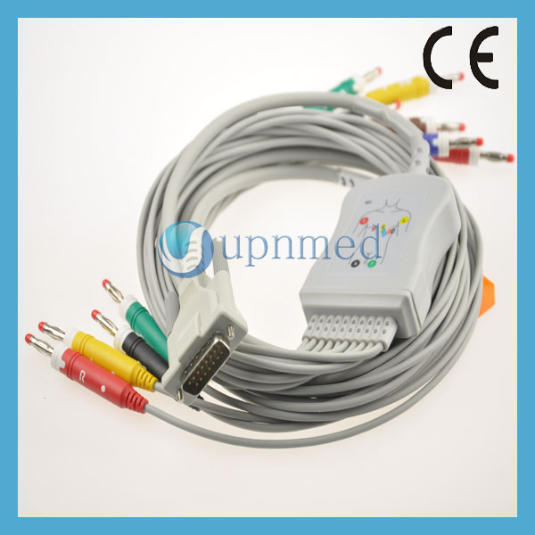 Bionet Cardiocare 10 lead EKG cable,15pins