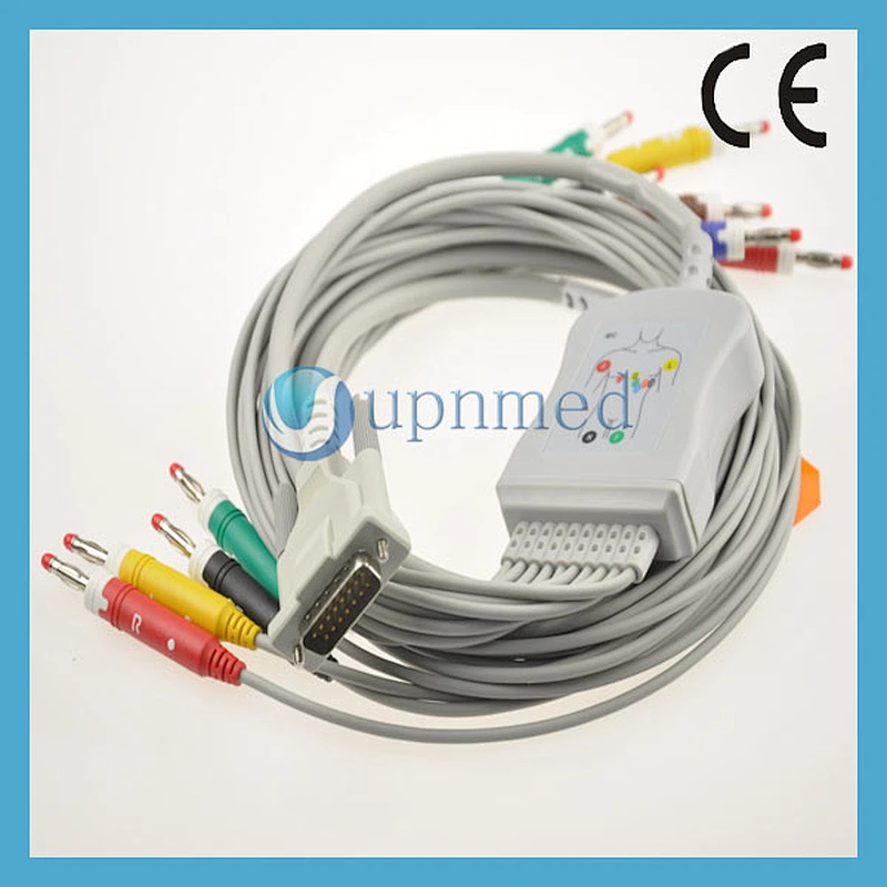 Bionet Cardiocare 10 lead EKG cable,15pins