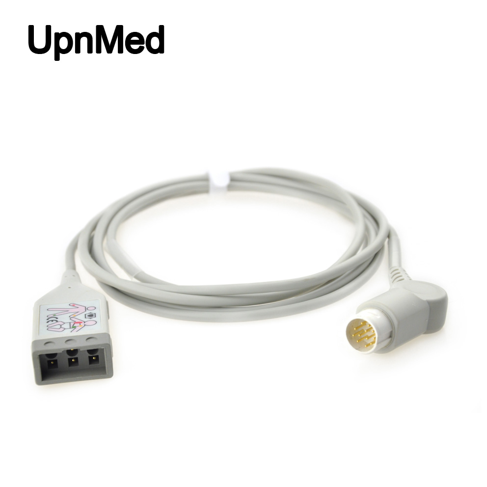 M1500A 3-Lead ECG Trunk cable ,12 pins , AHA