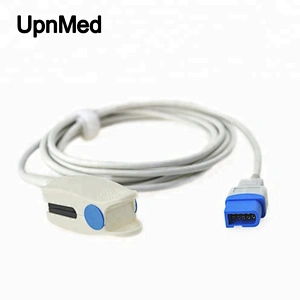 Reusable spacelabs 10 pins spo2 sensor finger clip Ultraview probe,3m,U407-2AL