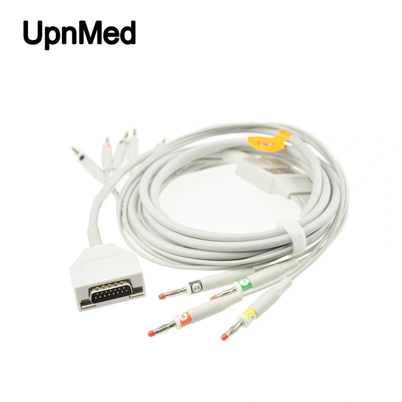 Fukuda Denshi one-piece 10-Lead EKG cable with leadwires