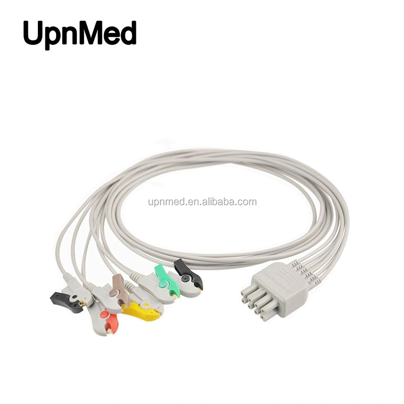 Nihon Kohden BR-019P 3 lead clip wires ecg cable