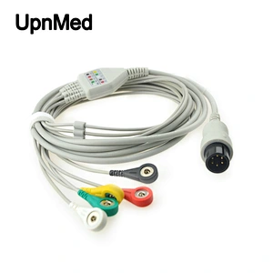 Welch Allyn Altas compatible ecg cable, 3lead or 5 lead, 6pins