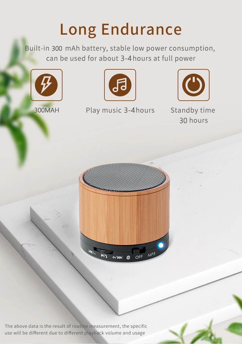 Деревянный Bluetooth-динамик