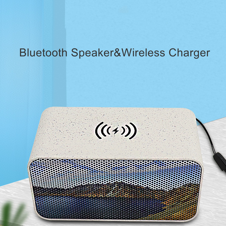 Altavoz Bluetooth con cargador inalámbrico 2 en 1