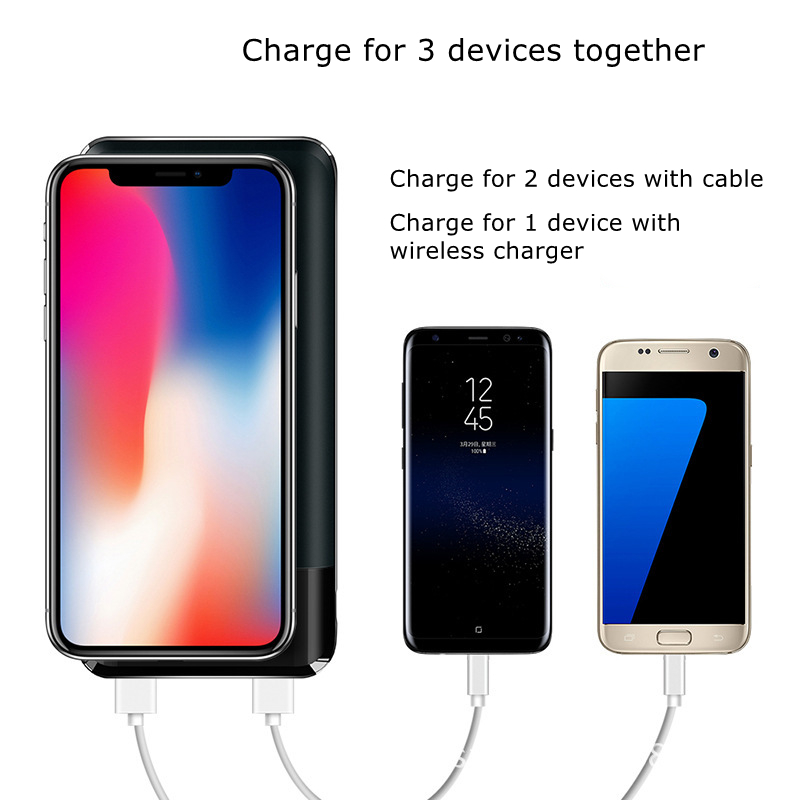 Powerbank с беспроводным зарядным устройством