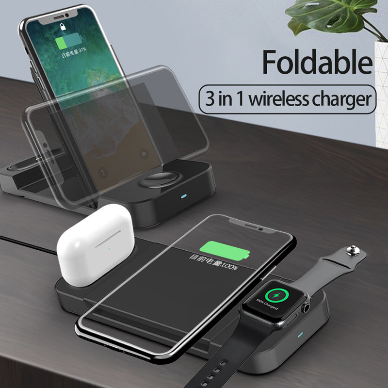 3 in1 Wireless charger for iPhone/iwatch/Airpod