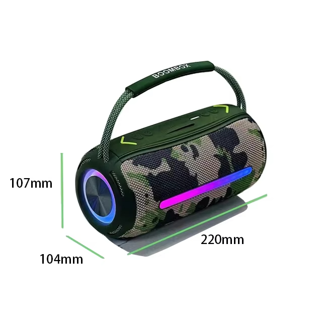 Boombox 360 LED Outdoor Portable Wireless Bluetooth Speaker