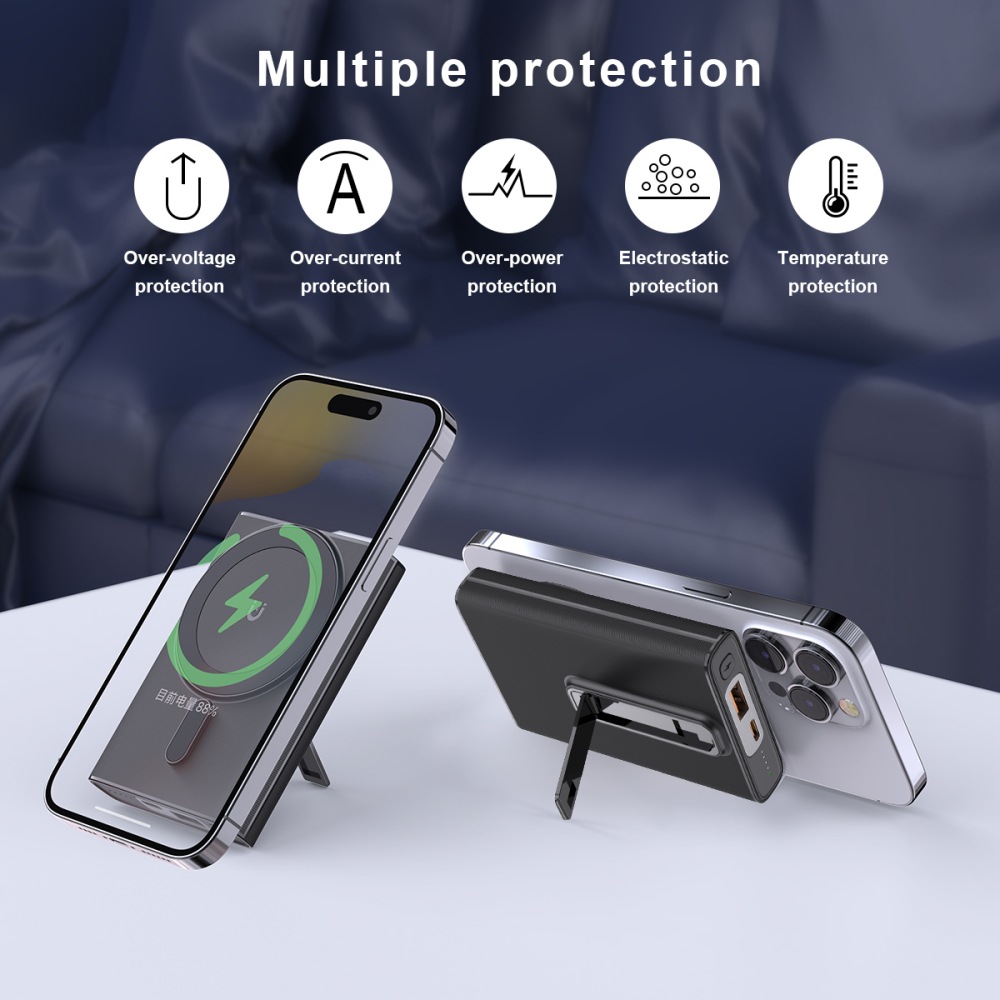 15W Magnetic Wireless Charging Power Bank 10000mAh PD 22.5W Phone Powerbank 10000 mAh