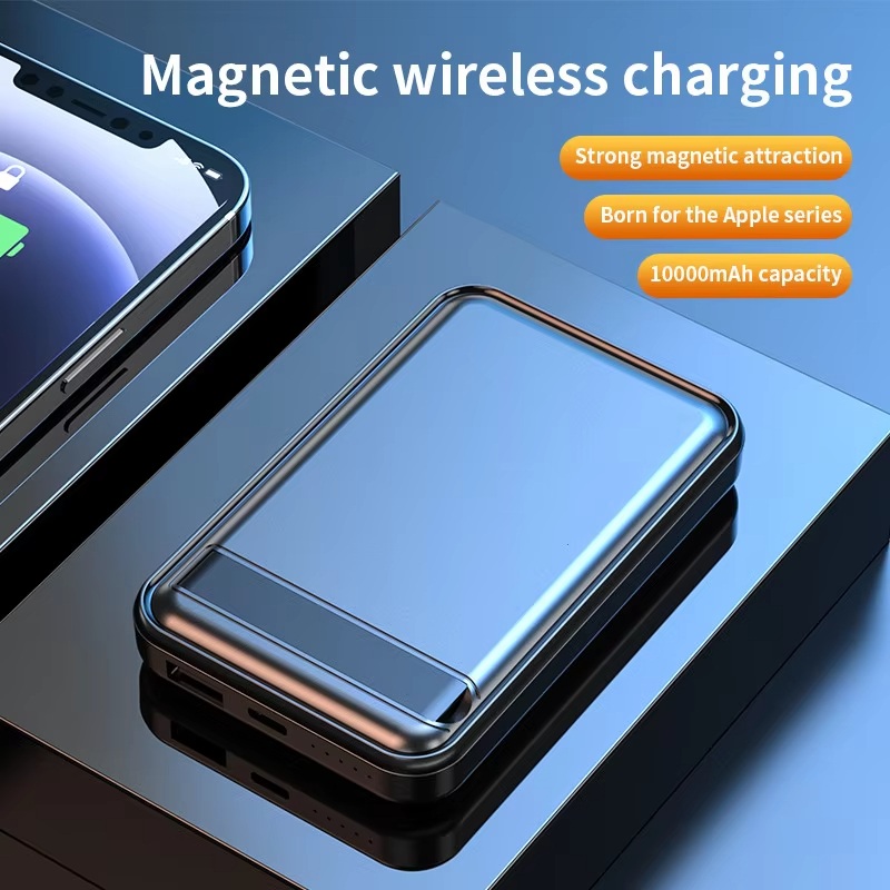 Strong Magnetic Power Bank 10000mah Wireless Quick Fast Charging Powerbank For Iphone