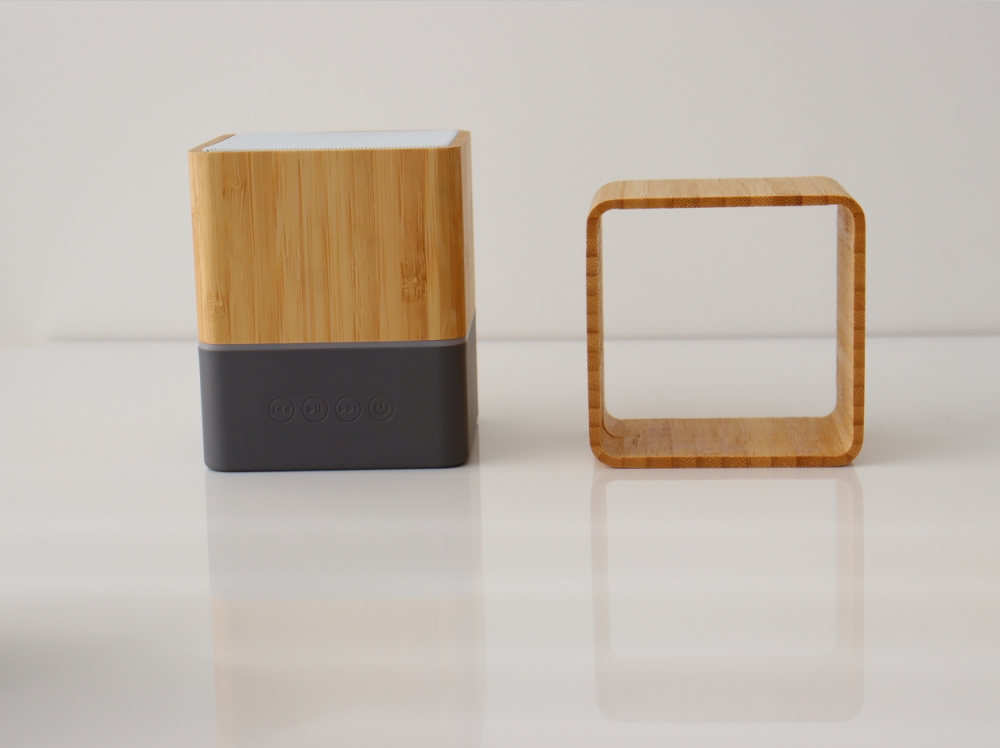 Portable bamboo Bluetooth Speaker Party RGB Audio Box