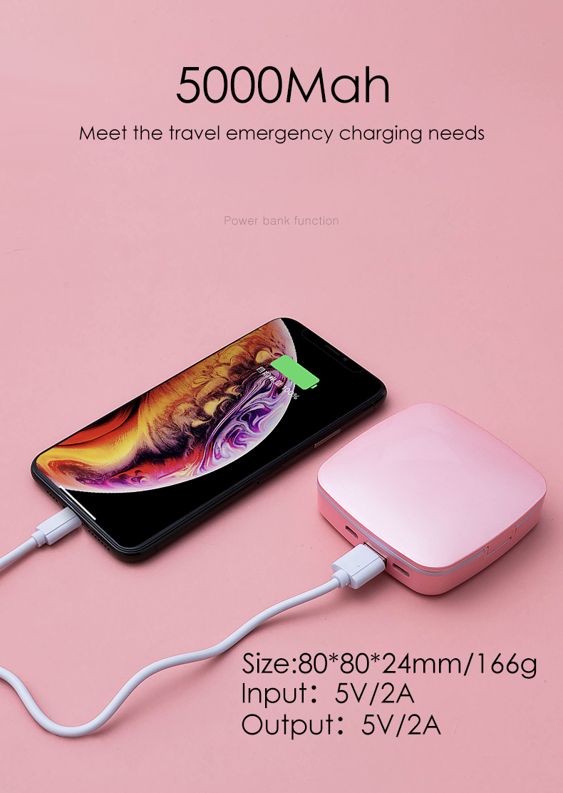 LED Make-up Mirror Powerbank