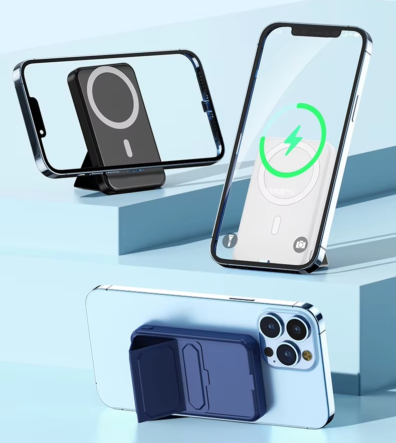Portable Powerbank 10000mAh Magnetic Battery Pack With Foldable Stand Power Bank PD 20W Fast Charging