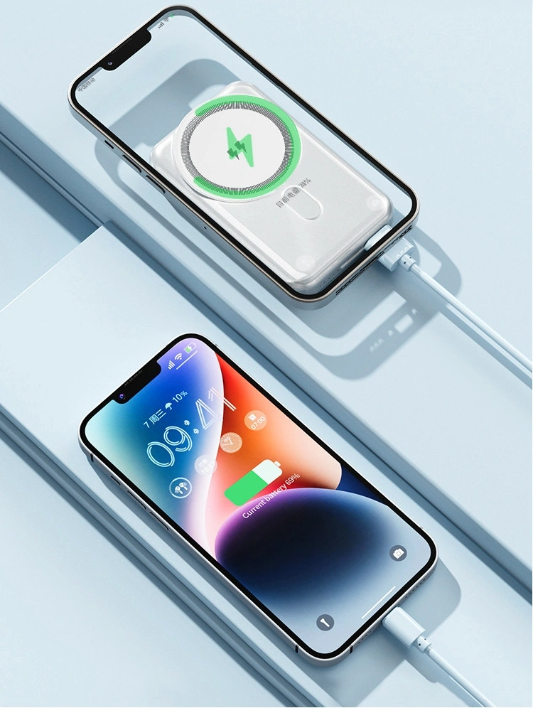 Strong Magnetic Power Bank 10000mah Wireless Quick Fast Charging Powerbank For Iphone