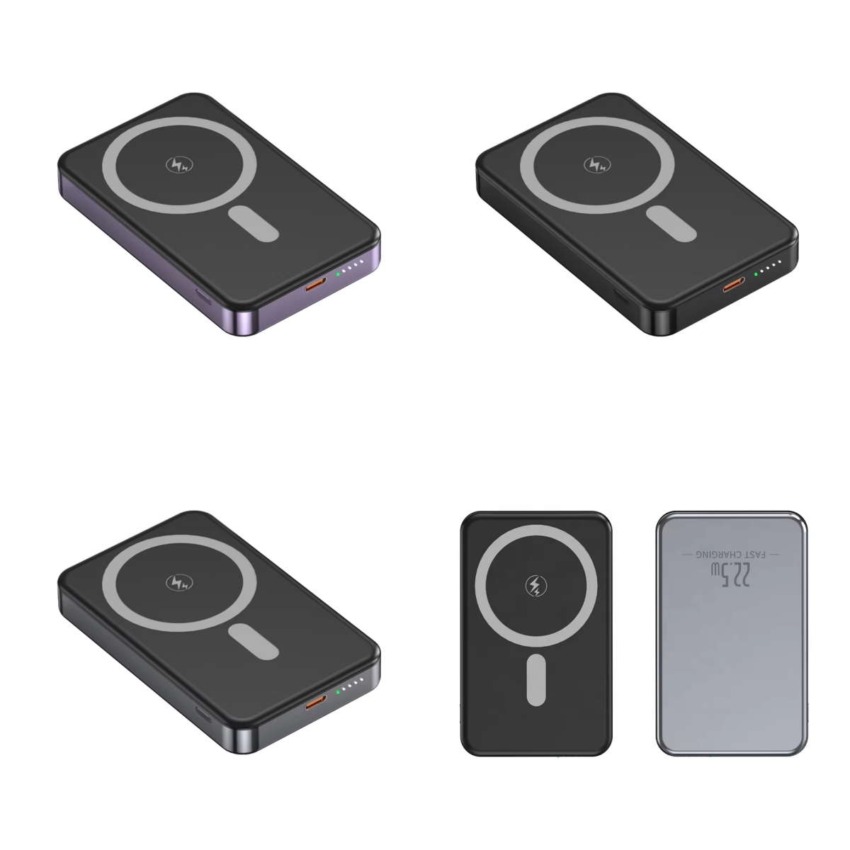 Light Thin Slim Design 10000mah Magnetic Wireless Power Bank Fast Charging PD20W