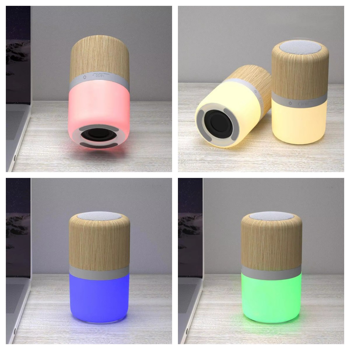 RGB Wooden wireless Bluetooth speaker Eco Friendly Speaker Gift Speaker