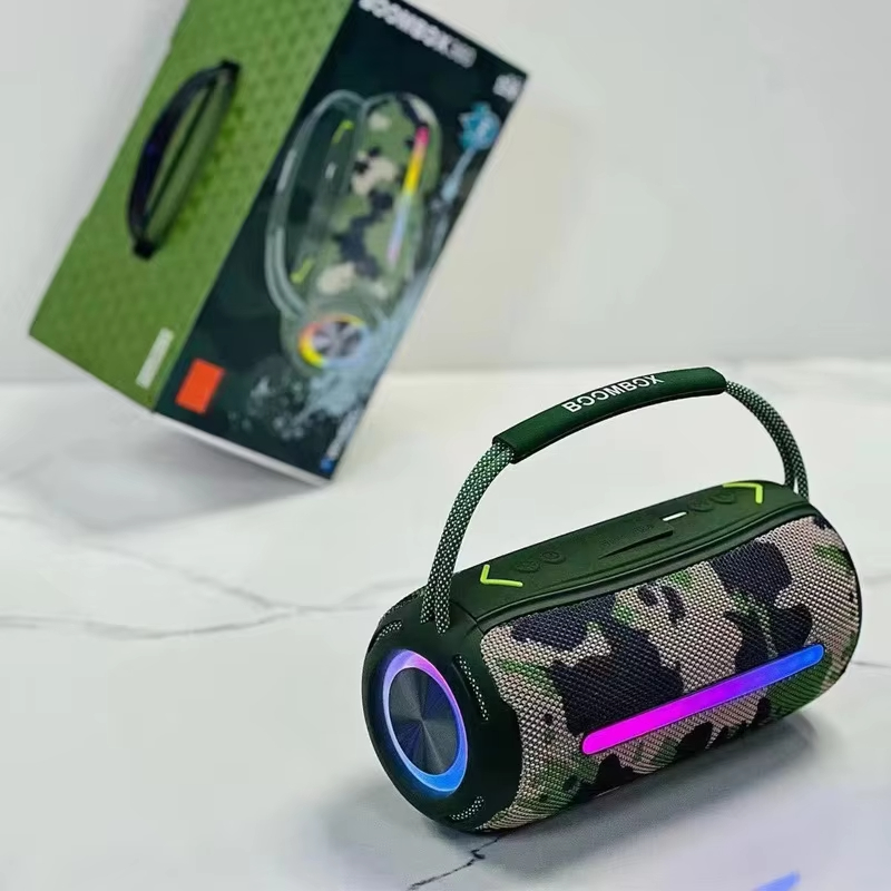 Boombox 360 LED Outdoor Portable Wireless Bluetooth Speaker