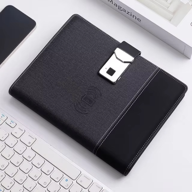 A5 Size Custom Wireless Charging Power Bank Diary Notebook Gift 8000mAh