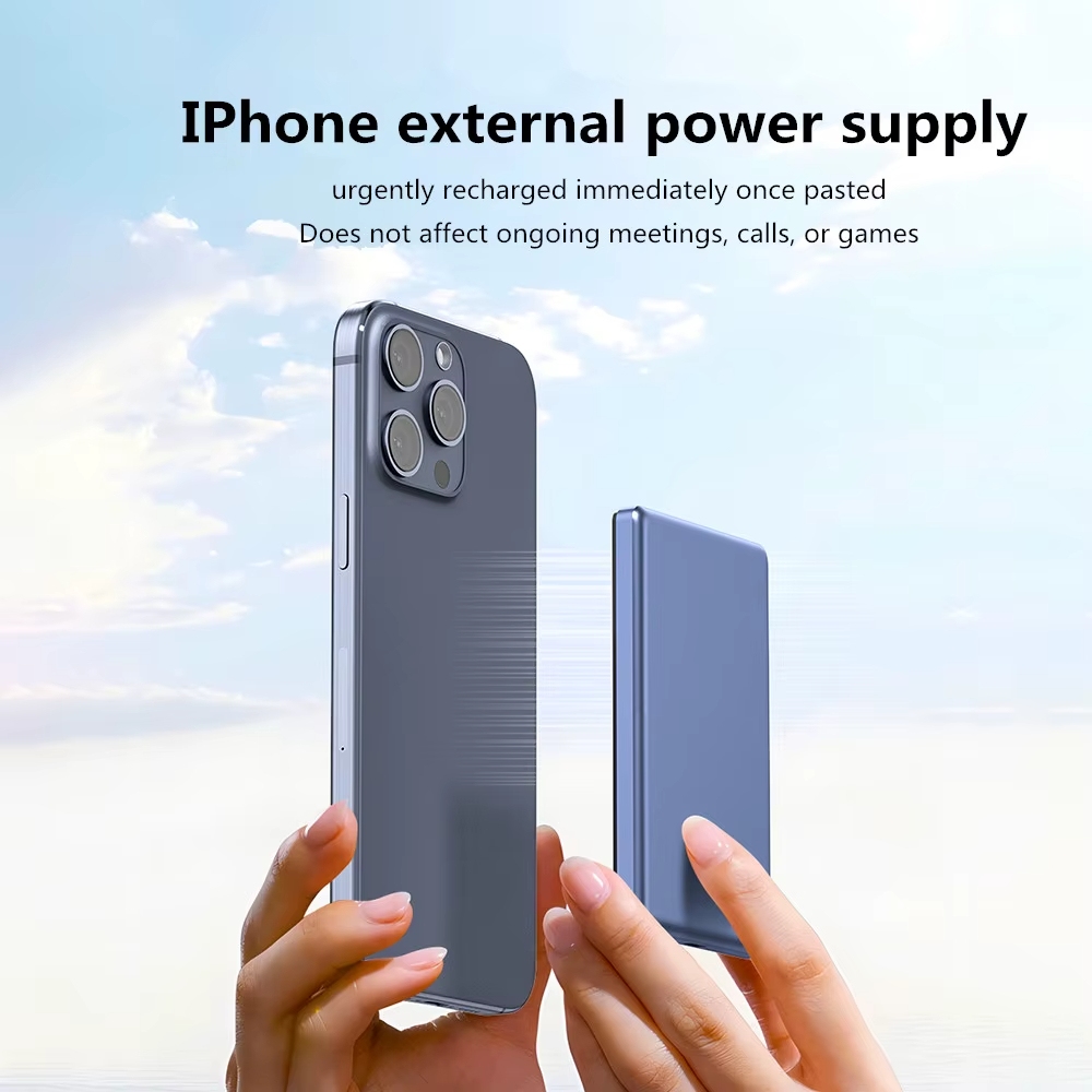 Magnetic Wireless Pocket Powerbank 5000mAh PD20W Ultra Slim Fast Charging Portable Powerbank 10000mAh