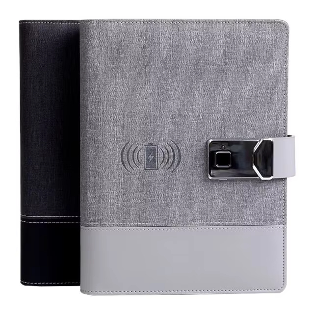 A5 Size Custom Wireless Charging Power Bank Diary Notebook Gift 8000mAh