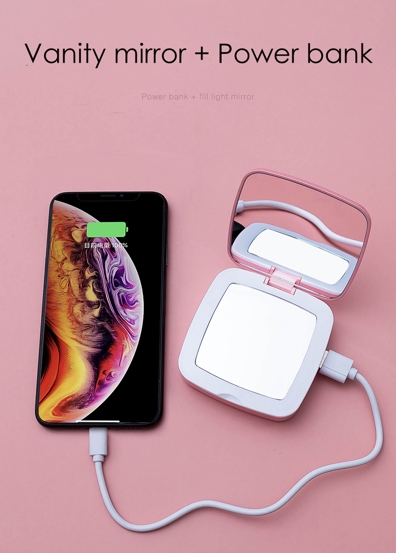 LED Make-up Mirror Powerbank