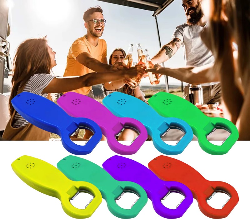 Beer bottle opener voice recordable music talking bottle opener for beer promotion