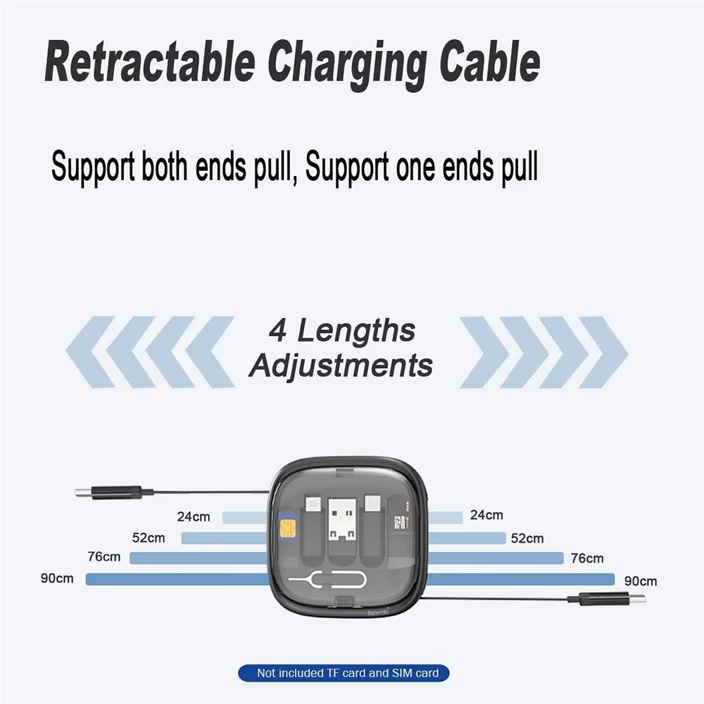 Charging Cable 60W Multi-Functional Integrated Organizer