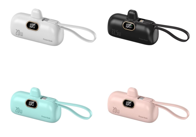5000mah Power bank mini Capsule Charger Power Station 5000mAh Mini BatteryPack