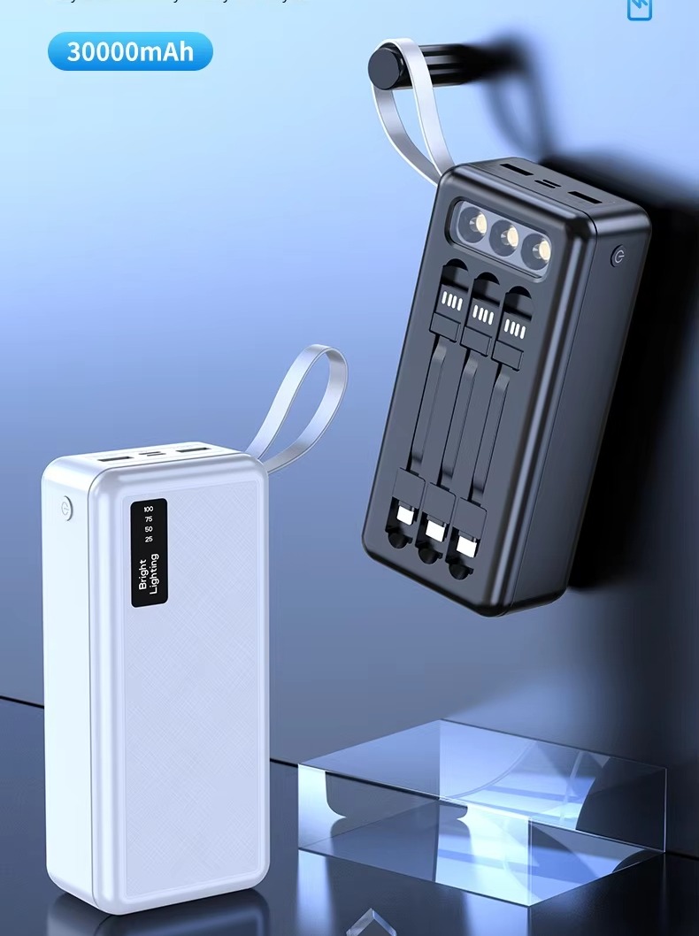 Portable Battery Charger 30000mAh Wireless Charger Powerbank Fast charger 22.5W