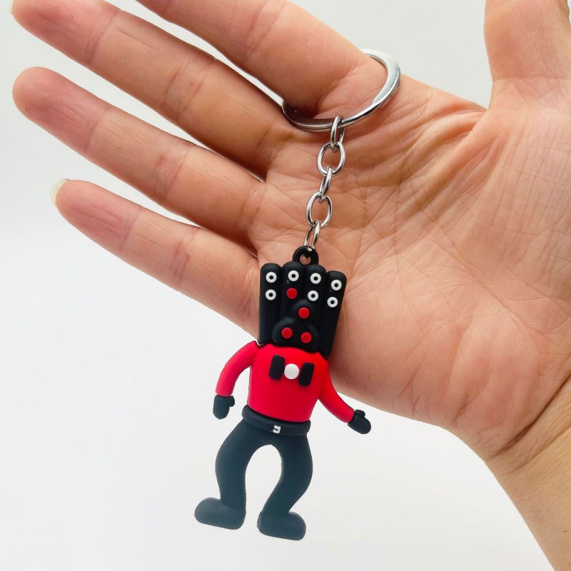 OEM ODM Service Custom Personalized Logo 2D Keyring for Gifts Cartoon PVC Key Chain