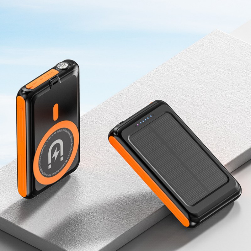Wireless Solar Mobile Charger Portable Power Bank 5000mah Solar Charger 5000mAh