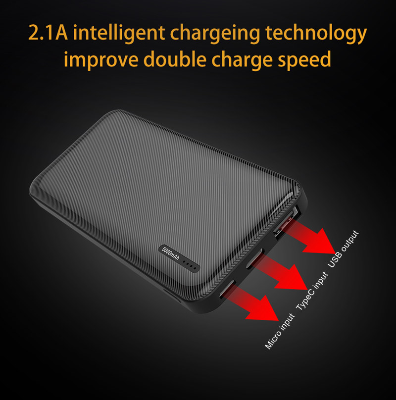 5000mAh portable powerbank