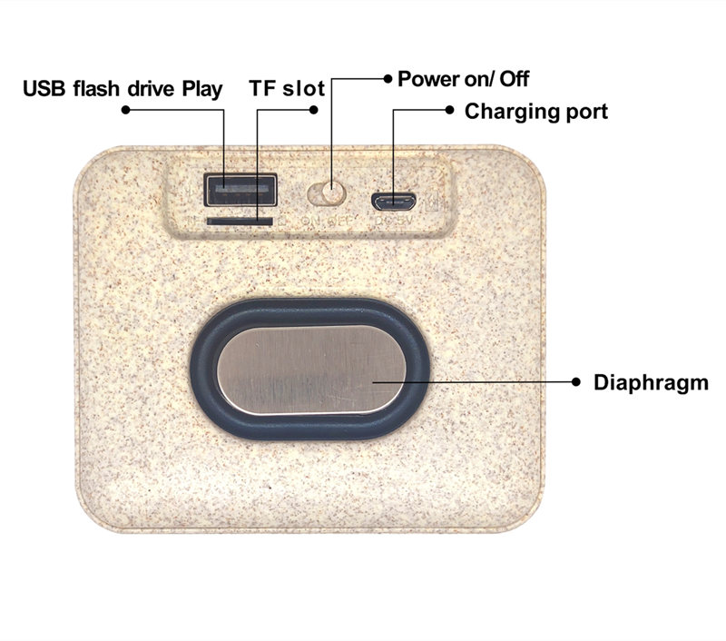 Ecological Wheatstraw Bluetooth speaker Ecological Wheatstraw Bluetooth speaker