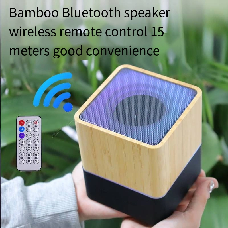 Waterproof bluetooth speaker Portable bamboo Bluetooth Speaker Party RGB Audio Box