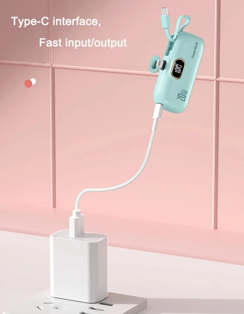 5000mAh Wholesale Capsule Pocket Power Bank
