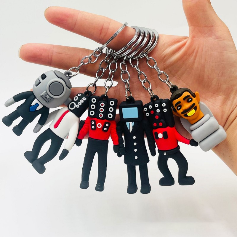 OEM ODM Service Custom Personalized Logo 2D Keyring for Gifts Cartoon PVC Key Chain
