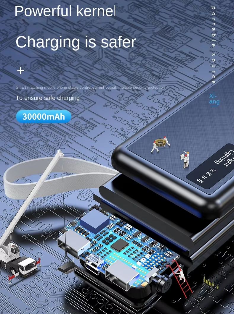 Portable Battery Charger 30000mAh Wireless Charger Powerbank Fast charger 22.5W