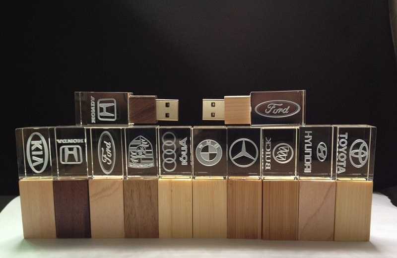 Crystal wood USB flash drive Factory