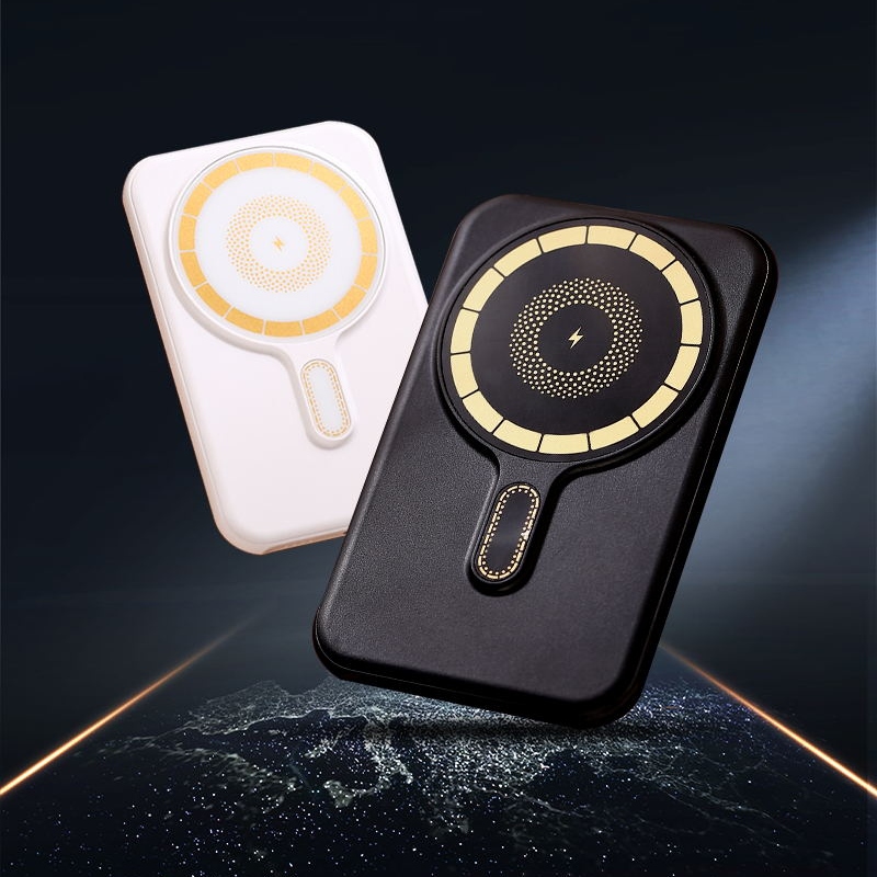 Ultra Slim Portable Mini Power Bank 5000mAh 15W Wireless Portable Power Bank Magnetic Powerbank