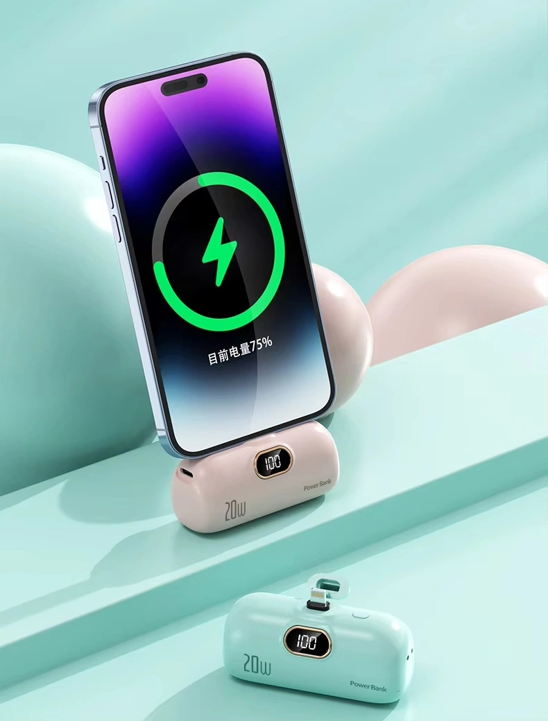 5000mAh Wholesale Capsule Pocket Power Bank