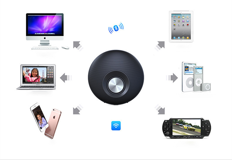 High Quality Circle Round Design Bluetooth Speaker