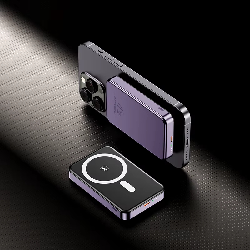 Light Thin Slim Design 10000mah Magnetic Wireless Power Bank Fast Charging PD20W