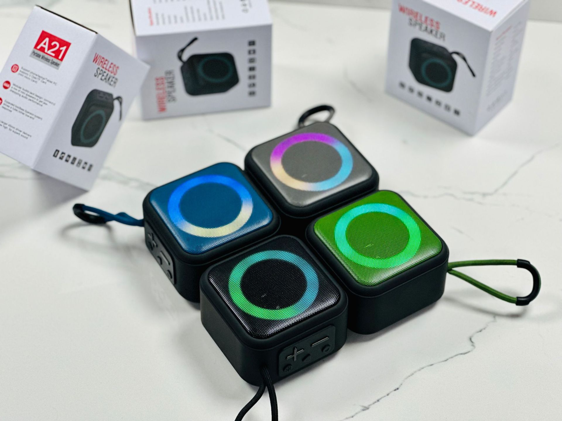 RGB Light 5W Bass Mini Wireless Portable Bluetooth Speaker